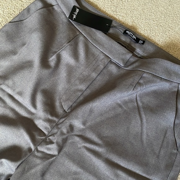 Charcoal wide leg suit trousers - Picture 3 of 4